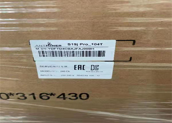 Локальные сети Asic Bitmain AntШахтер S19 Pro 3250W BTC использовали машину минирования