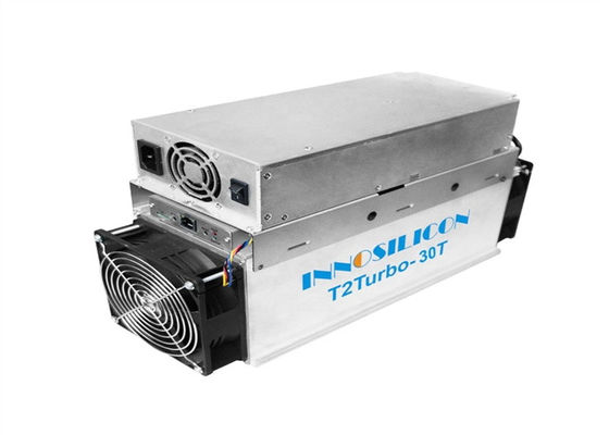 машина минирования Asic Биткойн 2200W Innosilicon T2T 30TH/S используемая горнорабочим