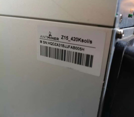 Горнорабочий 420Ksol/S используемое машиной 1510W Bitmain Antminer Z15 ZEC