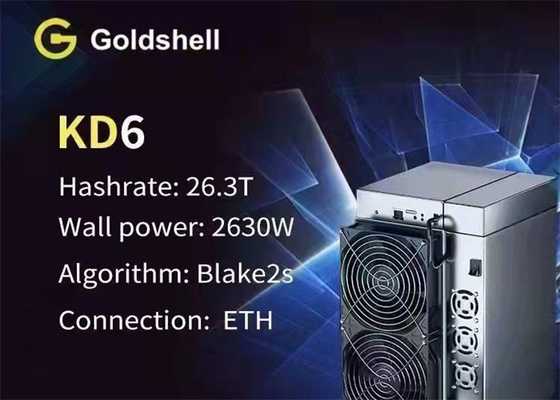 сервер горнорабочего 26.3TH/S Goldshell KD6 2630W Asic KDA